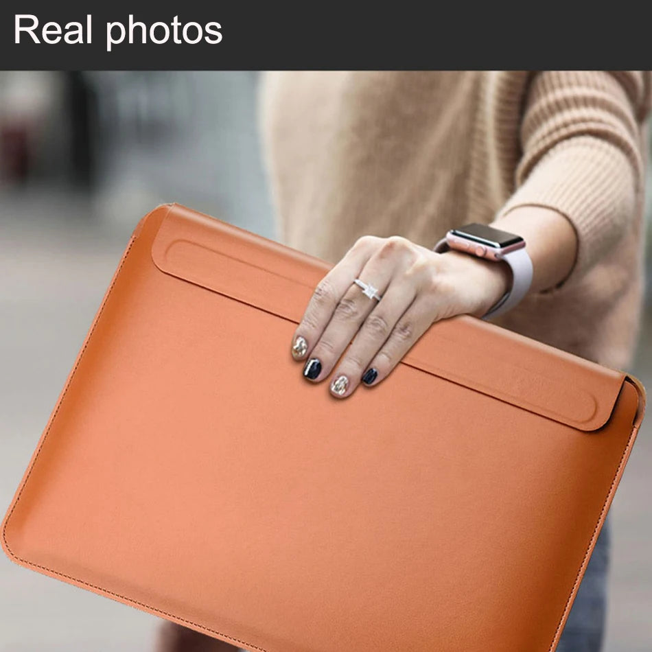 WiWU Laptop Sleeve Case for MacBook Air 13 M2 A2681 Ultra-thin Leather