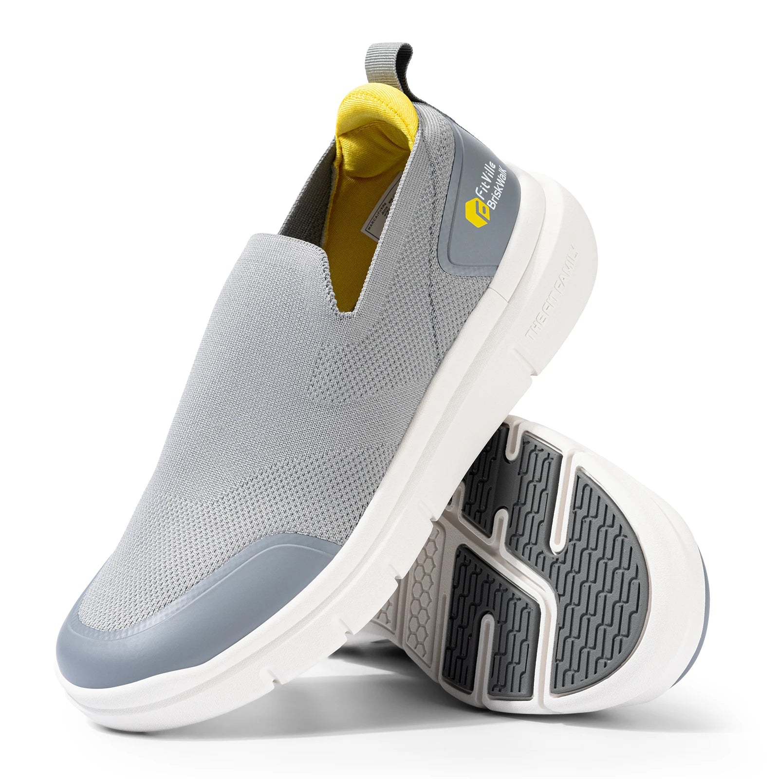 FitVille Men‘s Walking Shoes Extra Wide Plantar Fasciitis Shoes