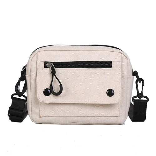 Women Canvas Handbags Korean Mini Student Bag Cell Phone Simple Small