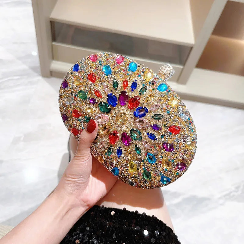 Luxury Crystal Diamond Women Clutch Evening Bag Wedding Crystal Ladies