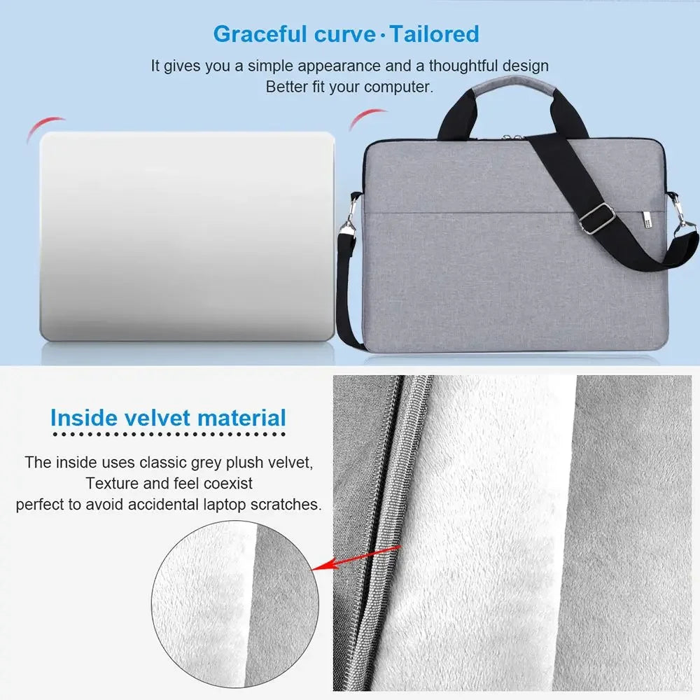 Laptop Bag Sleeve Case Shoulder HandBag Notebook Pouch Briefcases 133
