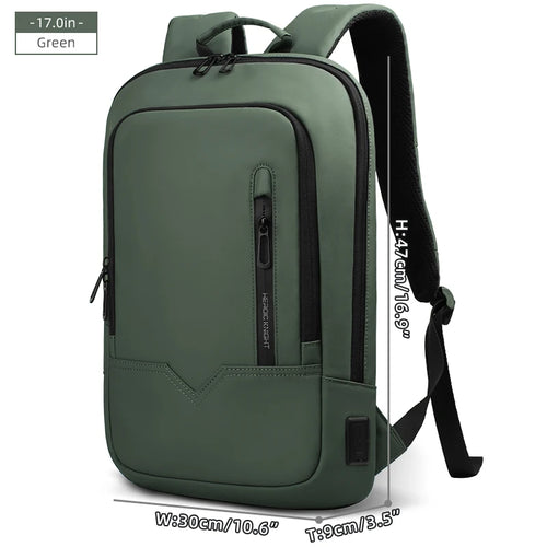 Heroic Knight Laptop Work Backpack Slim Men Waterproof Multifunctional