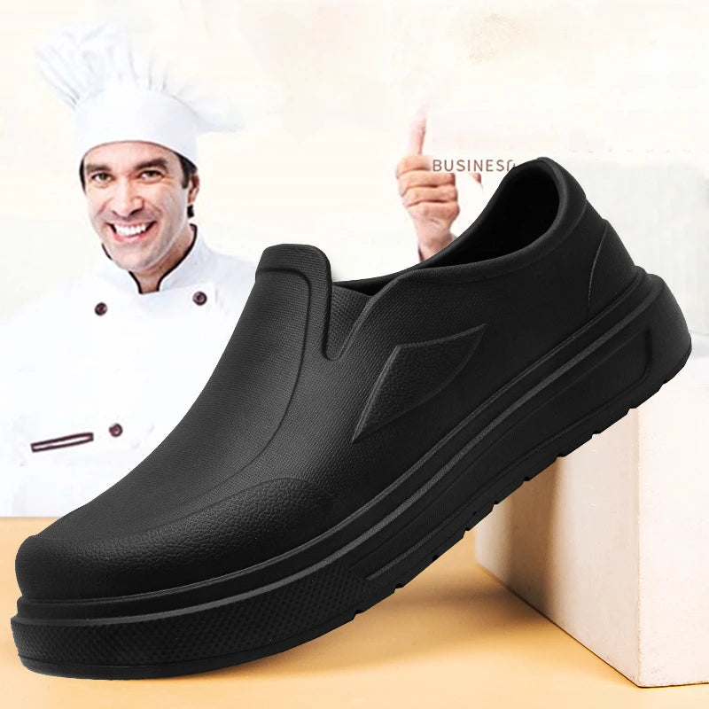 Men's Chef Shoes Anti Slip Oil Resistant Dirt Resistant Work Shoes