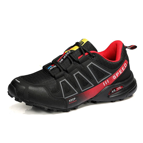 Men‘s Waterproof Hiking Shoes Outdoor Trainers Lace-up Climbing Shoes