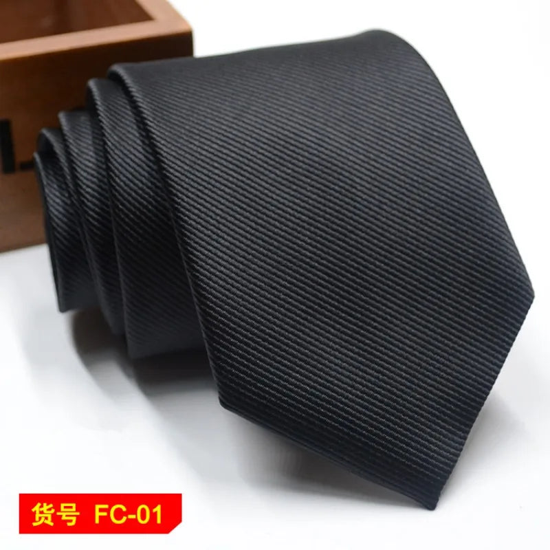 67 Styles Men's Ties Solid Color Stripe Flower Floral 7-8cm Jacquard