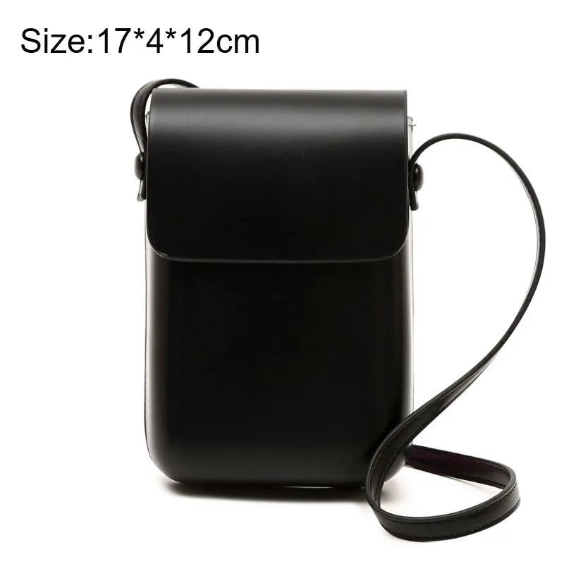 New Women Handbags Pu Leather Phone Purse Fashion Female Messenger Bag
