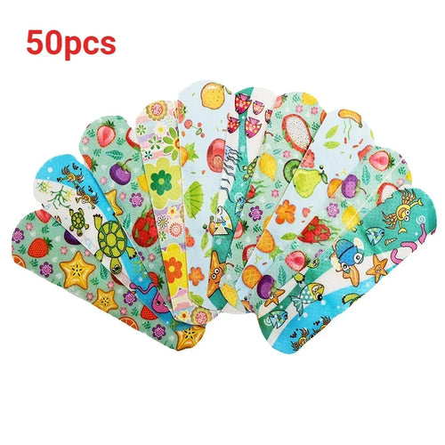 50/100pc Cartoon Animal Pattern Waterproof Hemostasis Kids Band Aid