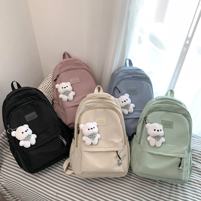 New Female Fashion Lady High Capacity Waterproof College Backpack