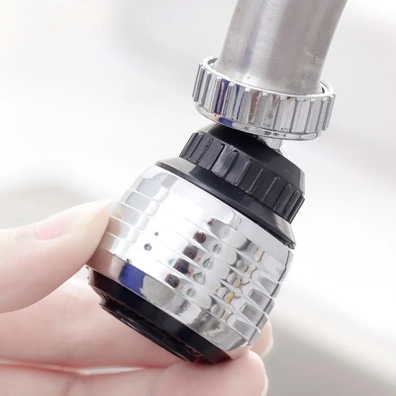 2 Modes Sink Faucet 360 Degree Rotation Filter Extension Tube Shower