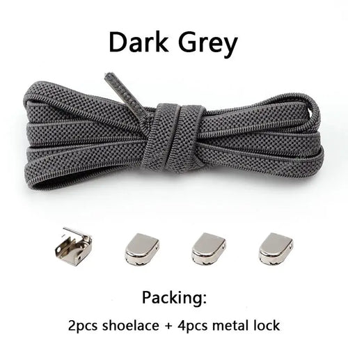 No tie Shoe laces Elastic laces Sneakers Flat Shoelaces without ties