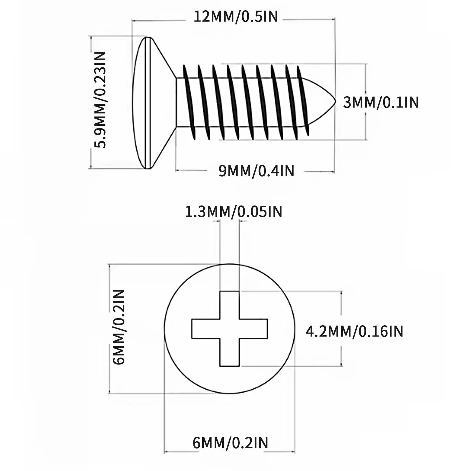 3MM Electric Guitar Bass Pickguard Screws Pick Guards Scratch Plate