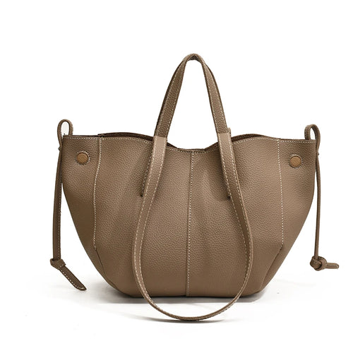 Vintage Shoulder Bags for Women PU Leather Tote Underarm Bags Leisure