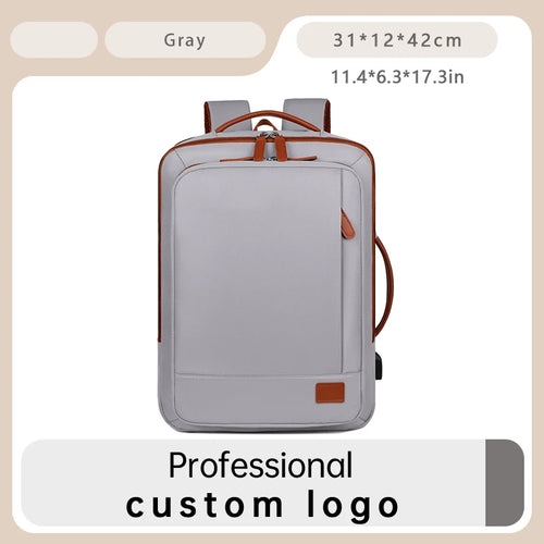 Mycobags Unisex Waterproof Oxford USB Laptop Backpack for College