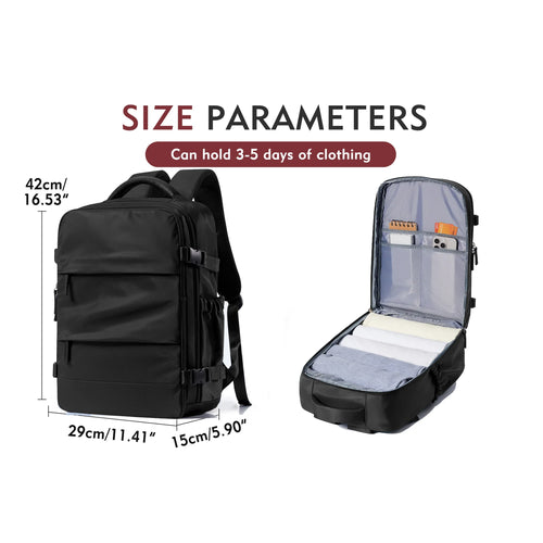 Waterproof Backpacks Travel Backpack Airplane Cabin 45x36x20 Easyjet