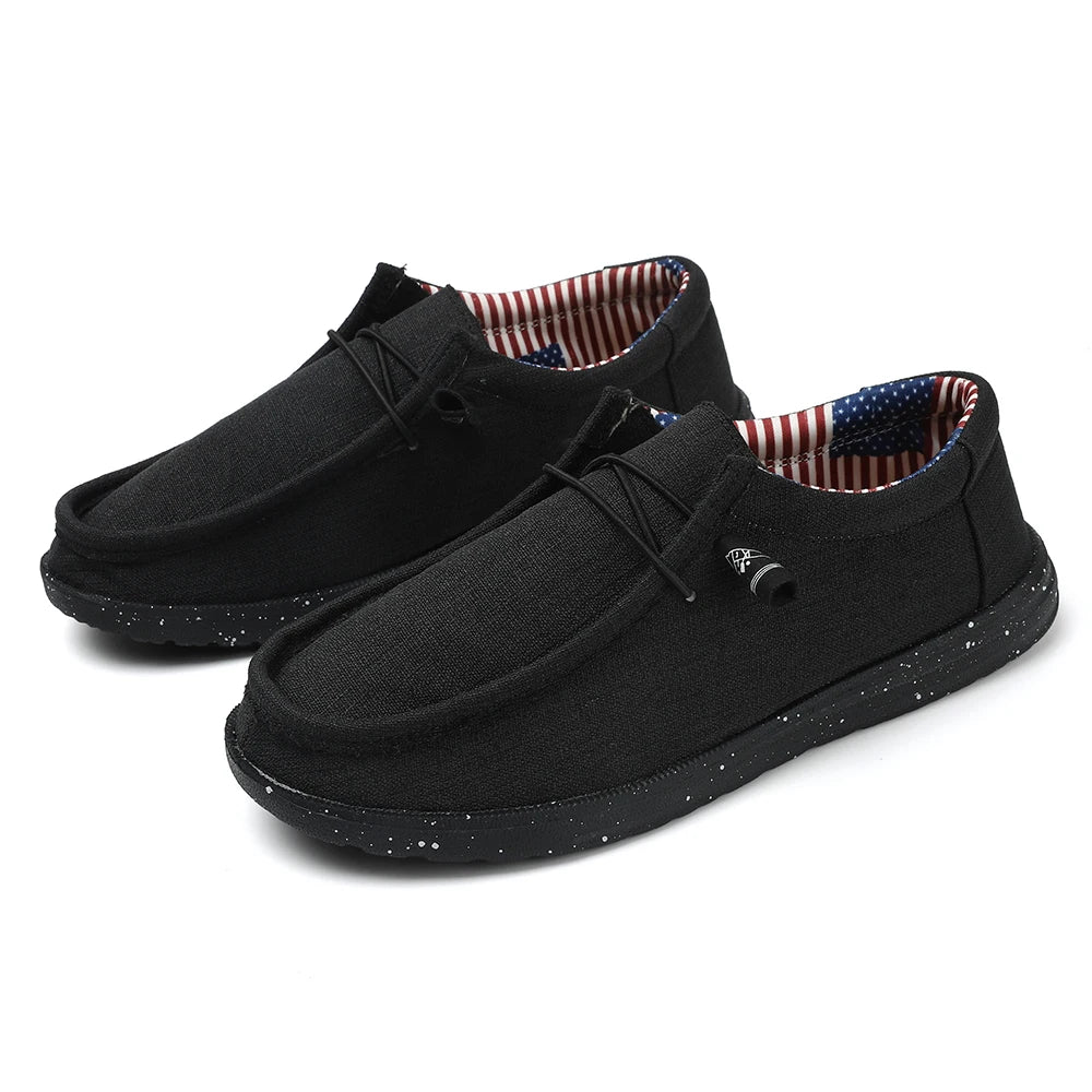 Plus Size Men's Solid Color Breathable Slip On Classic Loafer Shoes