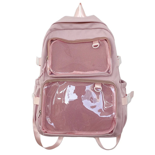 Japanese Style Transparent Ita Bag for Girls Comic Cons Large Capacity