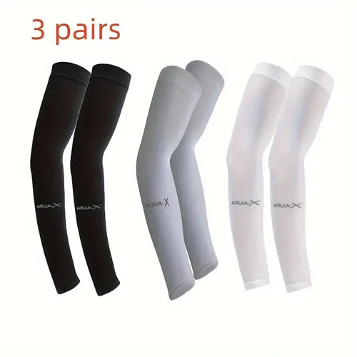 3 Pair of Breathable Sun Protection Sleeves - Breathable & UV