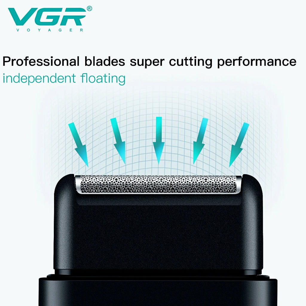 VGR Electric Shaver Professional Beard Trimmer Razor Portable Mini