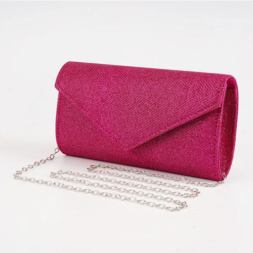 Women Envelope Evening Bag Glitter Ladies Chain Shoulder Bags Shiny