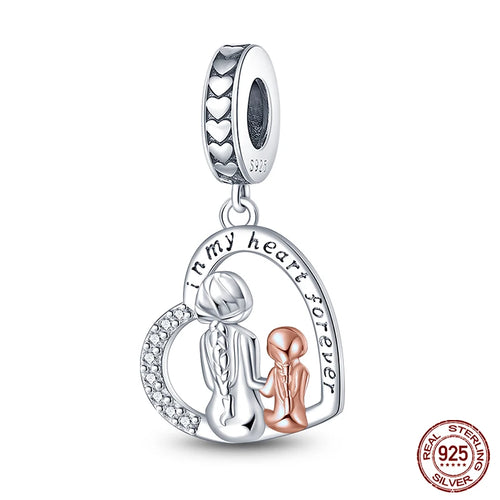 925 Sterling Silver Chameleon Luminous Firefly Butterfly Charms Beads