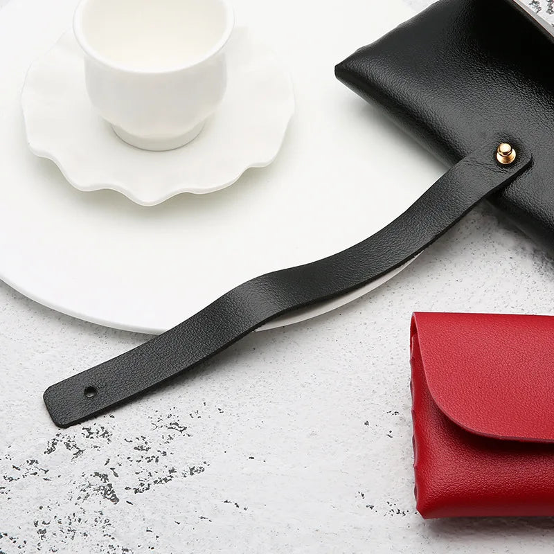 Fashion Glasses Case Handmade Soft Cover Bag For Women Buckle