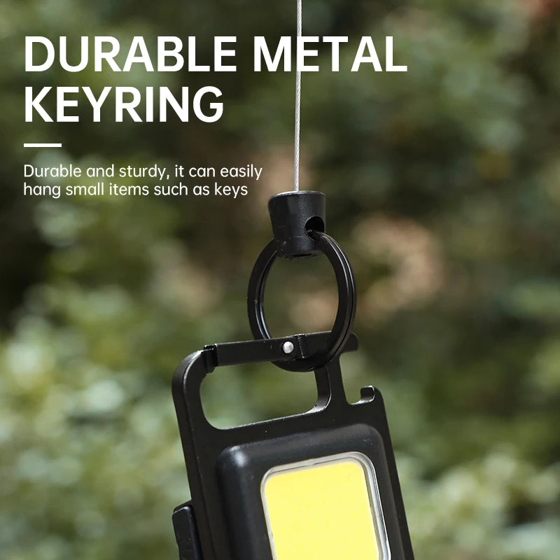 Adjustable key chain adopts steel wire rope anti-fall easy to pull