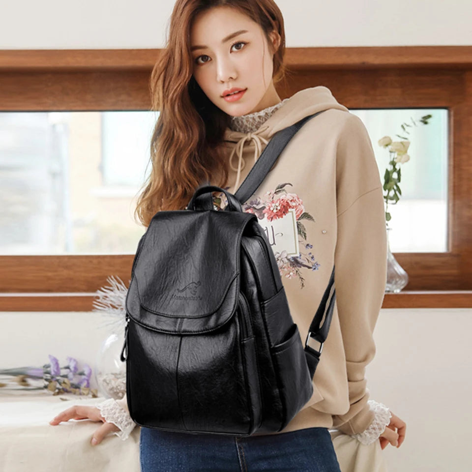 Ladies Bookbag Rucksack Women Large Capacity Backpack Purses High