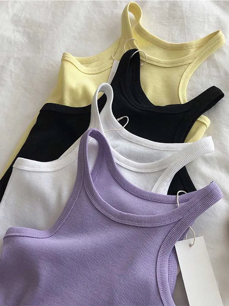 2024 Women Tank Tops Sexy Cropped Top Female Women Summer Camisole