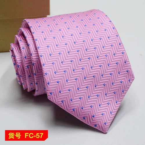 67 Styles Men's Ties Solid Color Stripe Flower Floral 7-8cm Jacquard