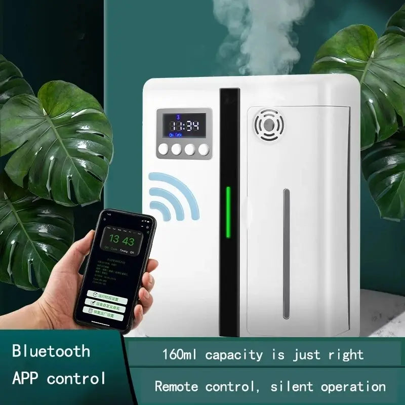 160ml Waterless Scent Diffuser Bluetooth Wall-Mounted Fragrance