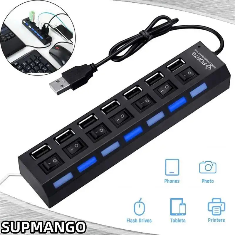USB Hub Hub USB Adapter Multi Ports Use Power Adapter Extensor USB 2.0