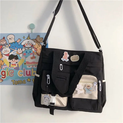 Waterproof Canvas Women Handbags Shoulder Bag Nylon Ladies Messenger
