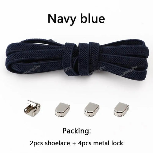 No tie Shoe laces Elastic laces Sneakers Flat Shoelaces without ties