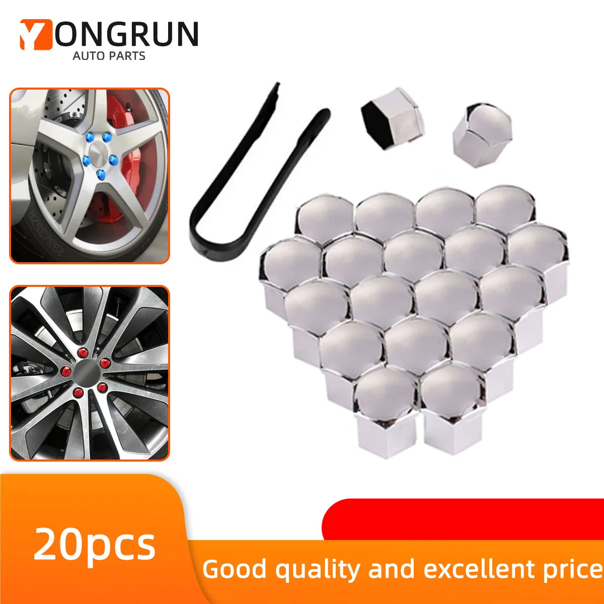 20pcs Automotive Wheel Nut Stud Cover Protective Cover Automotive Tire