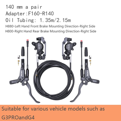 XOD XD-H800 / XD-H880 Hydraulic Disc Brakes for Electric Scooters &
