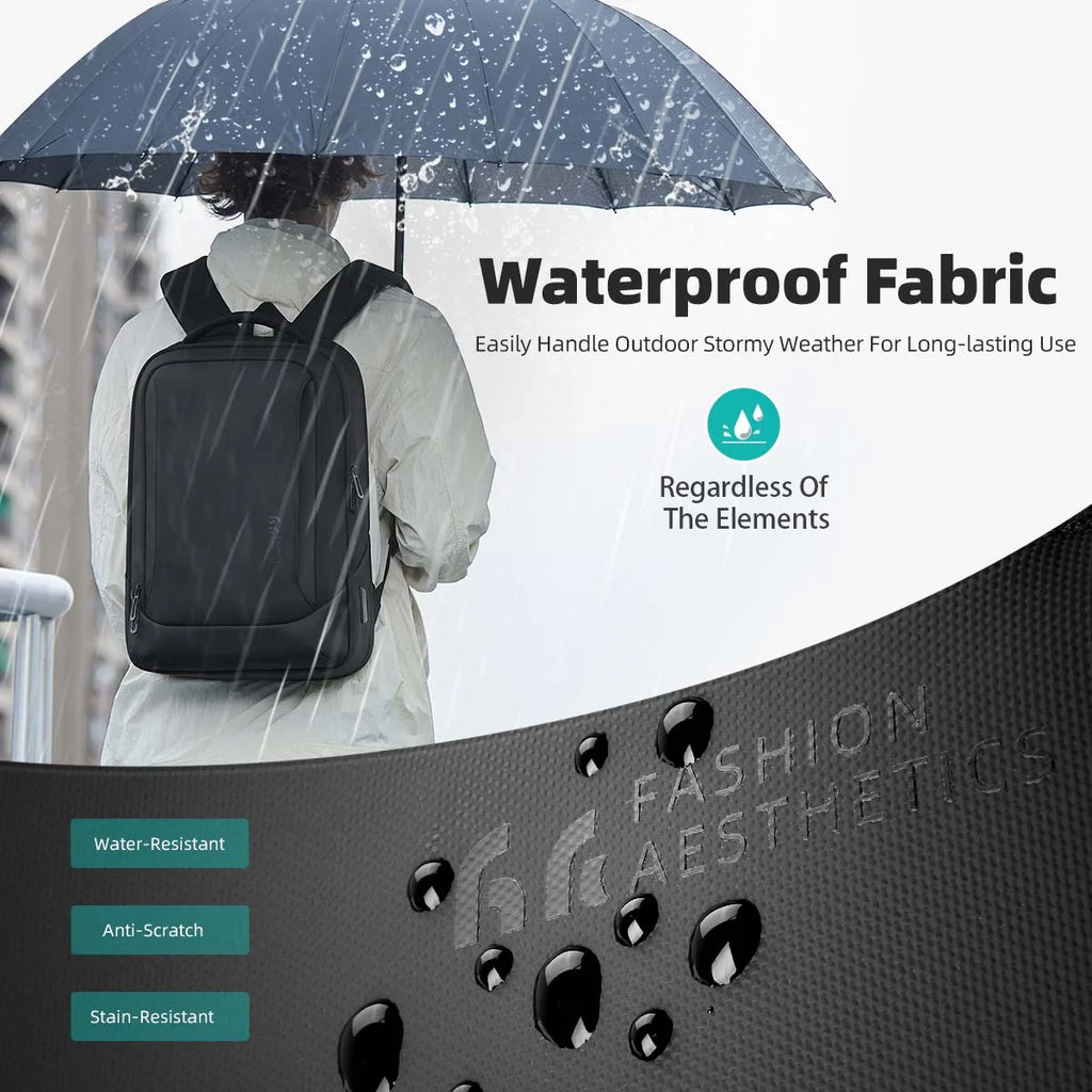 HK Men's Designer Laptop Bag Waterproof School Bags for College Boys