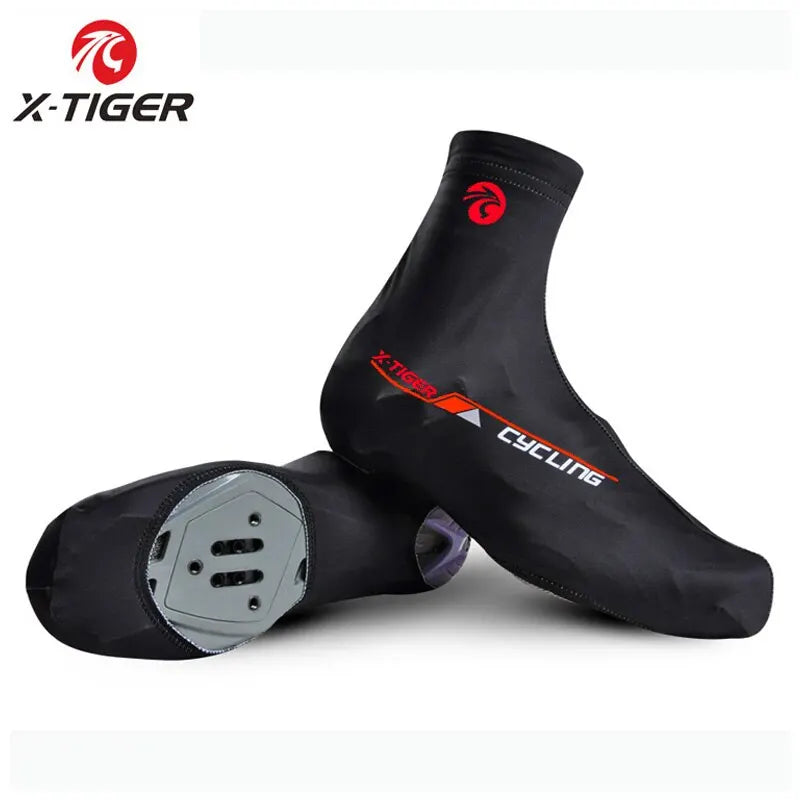 X-TIGER Cycling Shoe Cover Winter Thermal Fleece MTB Bicycle Overshoes