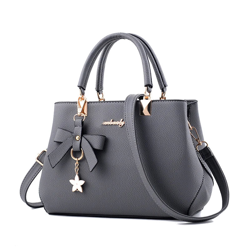 Yogodlns Elegant Women Messenger Bags with flower pendant Office