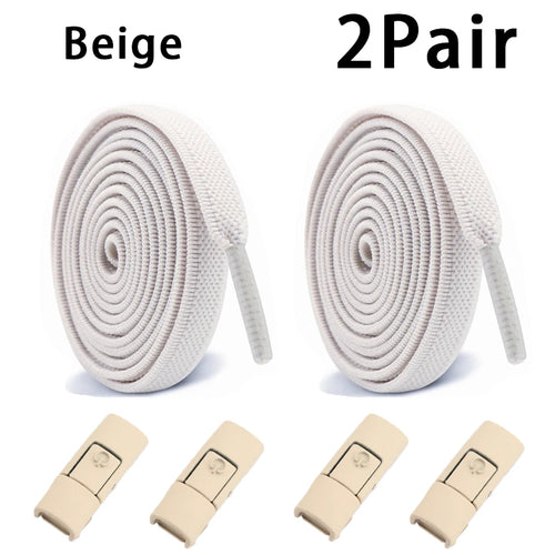 Elastic Laces Sneakers Tennis No Tie Shoe laces Lock Shoelaces without