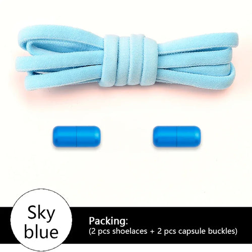 NEW Colorful Options Elastic laces Sneakers No tie Shoelace for Sports