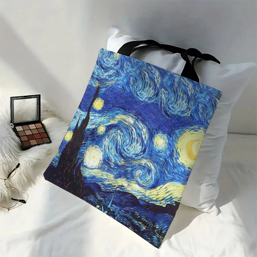 Canvas Bag Van Gogh Series Canvas Bag Oil Painting Starry Night