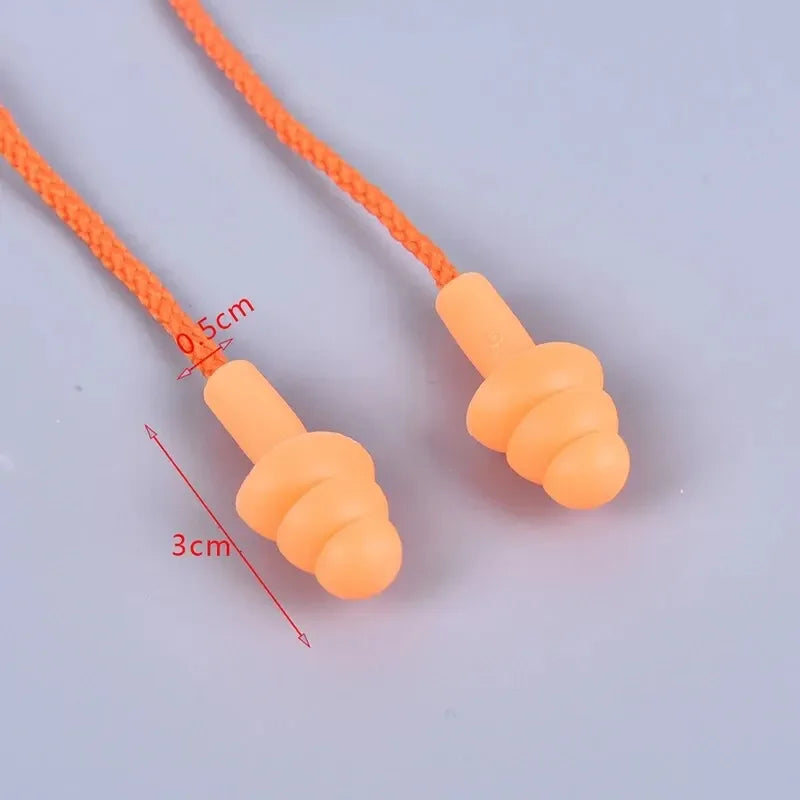 1 Pc Silicone Ear Plugs Sleep Earplugs Noise Reduction Swimming