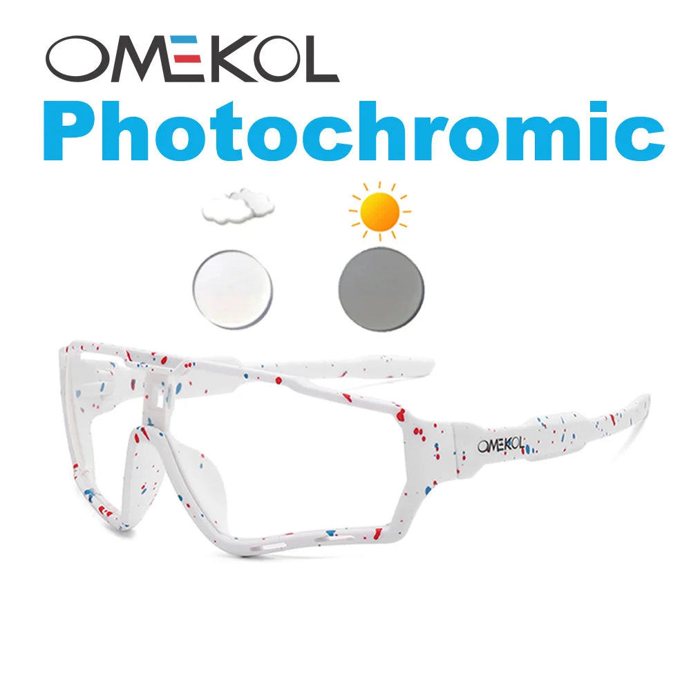 Brand New Men Women Mtb Photochromic Bicycle Eyewear Bike Baseball Sun