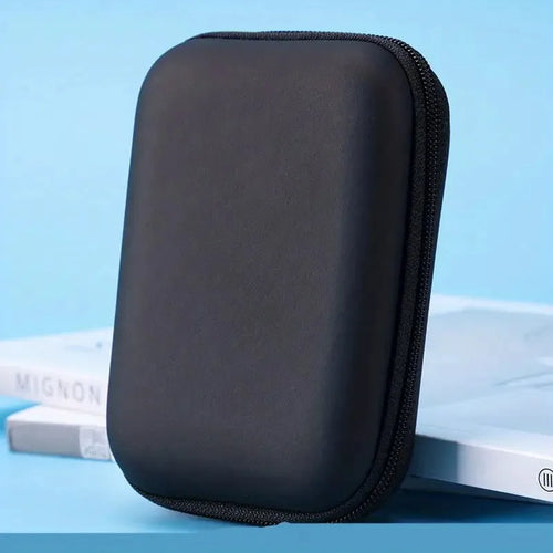 1pc Portable Waterproof Headphone Storage Bag, Data Cable Packing