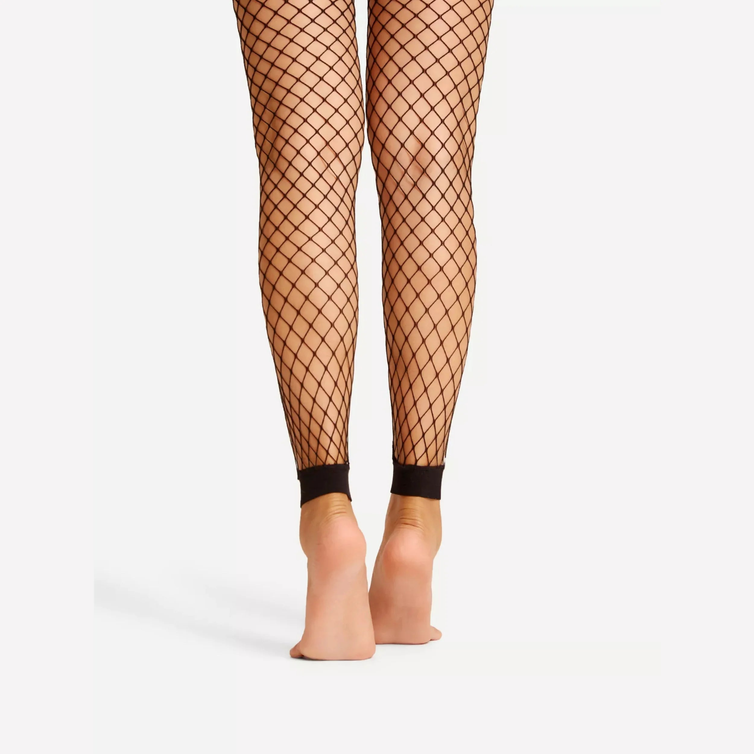 1 Pairs Women's Nine-Point Mesh Socks Sexy Hollow Fishnet Socks