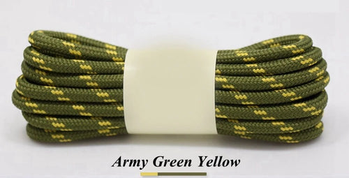 1Pair Round Shoelaces Durable Polyester Shoelace Outdoor Boots