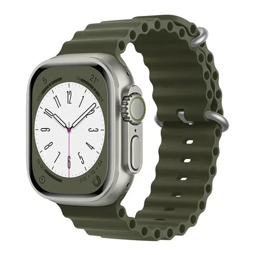Silicone Ocean band for Apple Watch straps 45mm 46mm 40mm Ultra 2 49mm