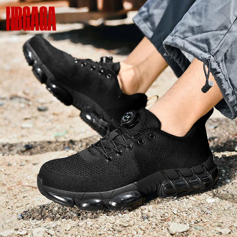 Men's Safety Work Boots Steel Toe Composite Toe Lightweight Slip