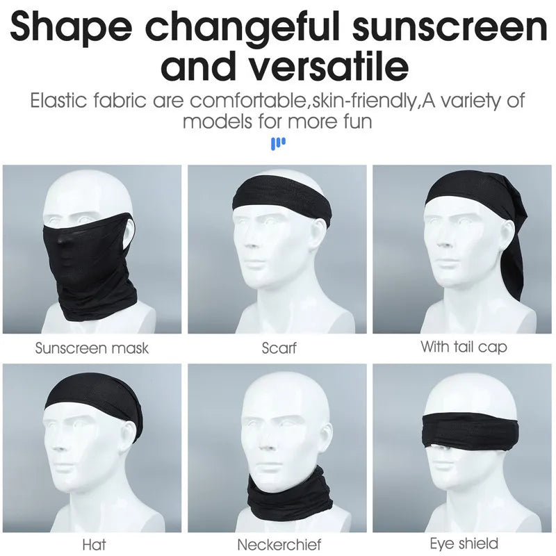 WEST BIKING Breathable Summer Cycling Headwear Ice Silk Anti UV Face