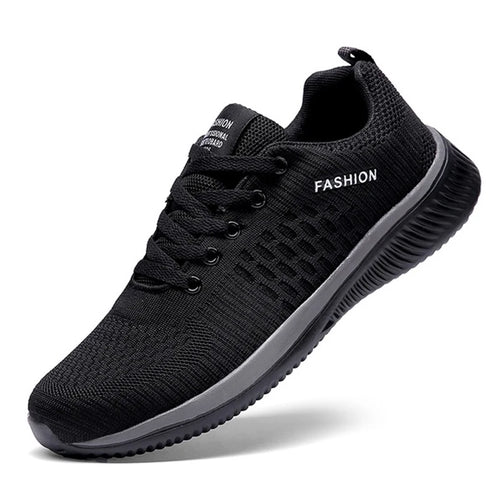 Men Running Walking Knit Shoes Fashion Casual Sneakers Breathable